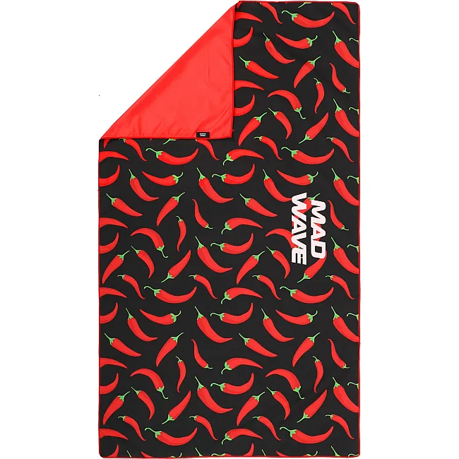 Спортивное полотенце
 из микрофибры MADWAVE
 SPICY M076304200W 140 см
х80см (Черный)
