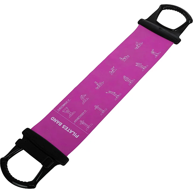 Лента-эспандер эластичная для фитнеса и йоги с ручками SP-SPORT
 Pilates Band 8038 (Фиолетовый)