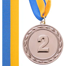 Медаль спортивная с лентой SP-SPORT ABILITY C-4841 ø6,5см (Серебряный)