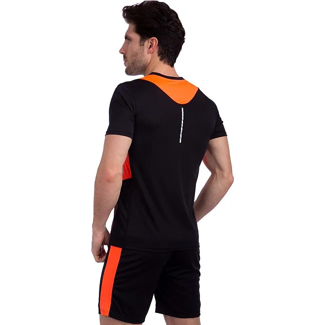 Футбольна форма комплект футболка та шорти SP-SPORT Variation CO-1011 (Помаранчевий-чорний)