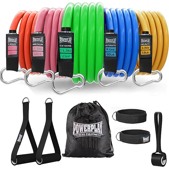 Набір трубчастих еспандерів POWERPLAY PP-4102 Expander Set 5шт. (до 35 кг.)