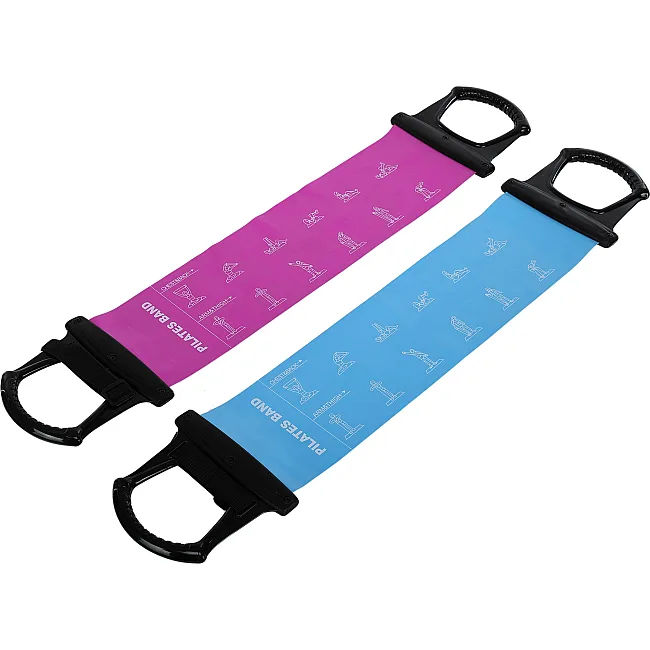 Лента-эспандер эластичная для фитнеса и йоги с ручками SP-SPORT
 Pilates Band 8038 (Фиолетовый)