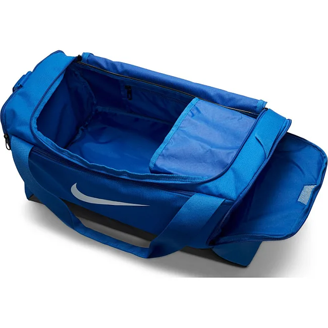 Сумка спортивна Nike NK BRSLA S DUFF - 9.5 41L чорний, синій 51x28х28 см