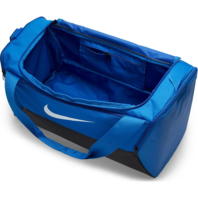 Сумка спортивна Nike NK BRSLA S DUFF - 9.5 41L чорний, синій 51x28х28 см