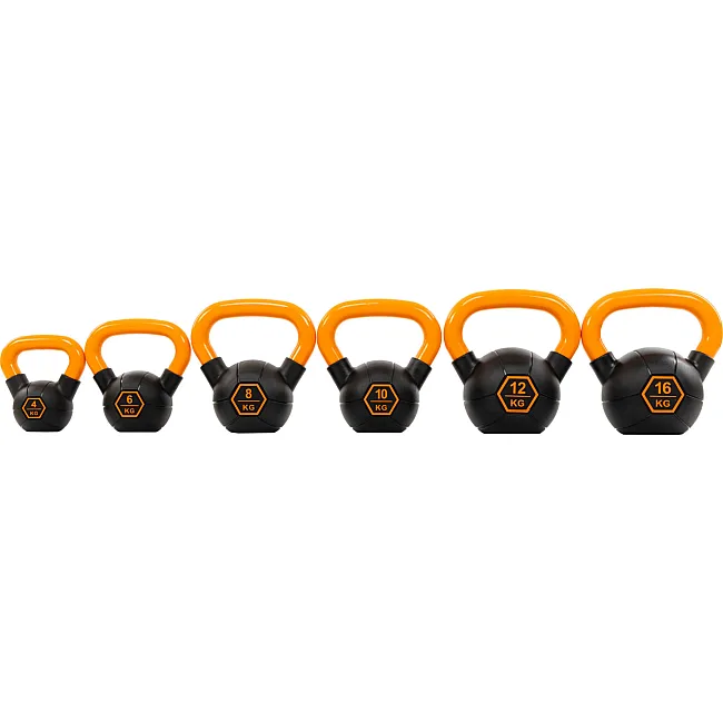 Гиря тренировочная цельная
 с окрашенной ручкой LiveUp Urethane competition kettlebell UAZE5336-12 вес 12кг