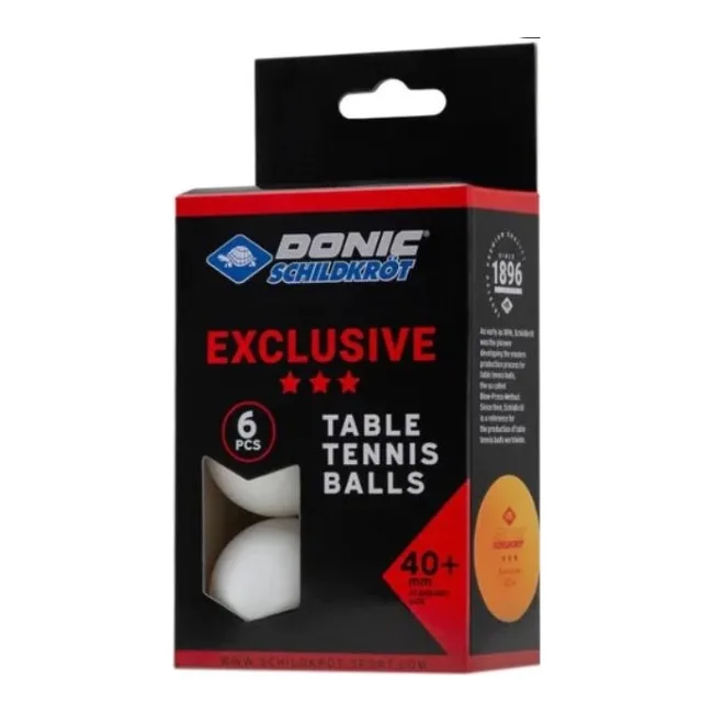 Мячи для настольного тенниса Donic EXCLUSIVE (Advantgarde) 3* 40+ 6шт white