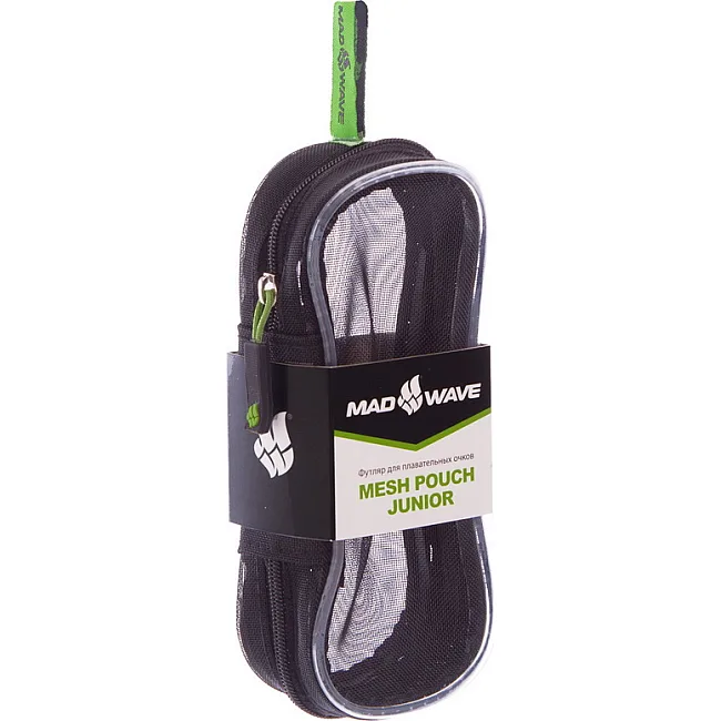 Чехол очков для плавания MADWAVE
 MESH POUCH M070302 (Черный-зеленый)