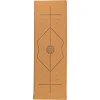 Распродажа! Коврик для йоги Пробковый каучуковый двухслойный Yoga mat RECORD FI-7156-10 183x61мx0.4cм