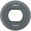 Кистевой эспандер кольцо с двойной нагрузкой JELLO JLA472 1шт ø7.5 нагрузка 9-36кг (Синий)