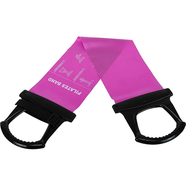 Лента-эспандер эластичная для фитнеса и йоги с ручками SP-SPORT
 Pilates Band 8038 (Фиолетовый)
