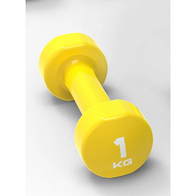 Гантель виниловый 1шт STUDIO DUMBBELL 1кг