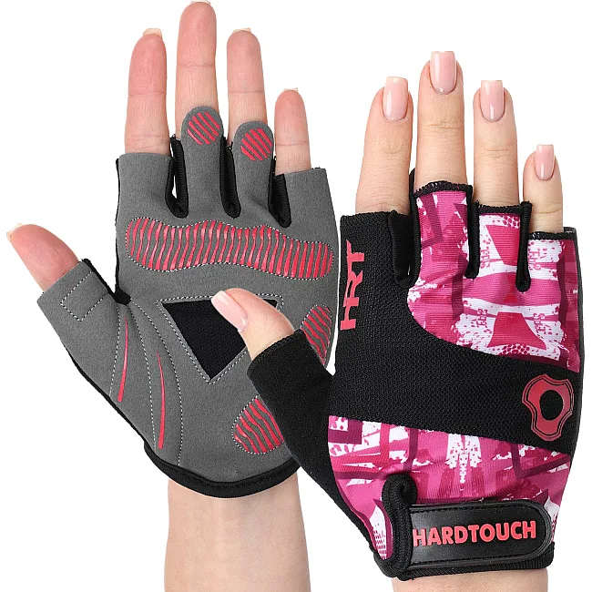 Тренировочные перчатки для фитнеса
 HARD TOUCH FG-9523 (Розовый)