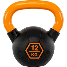 Гиря тренувальна цільна з пофарбованою ручкою LiveUp Urethane competition kettlebell UAZE5336-12 вага 12кг