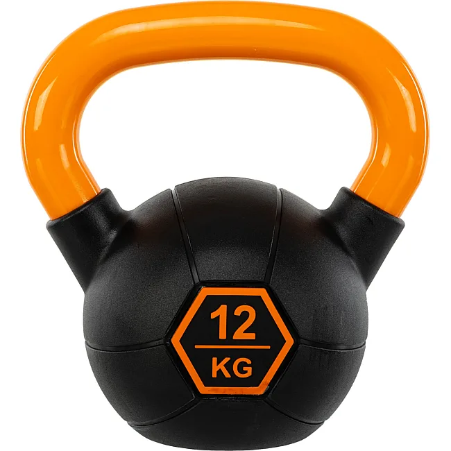 Гиря тренировочная цельная
 с окрашенной ручкой LiveUp Urethane competition kettlebell UAZE5336-12 вес 12кг