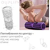 Массажный ролик (роллер) PowerPlay 4406 EVA Massage Roller Фиолетовый (45x12см.)