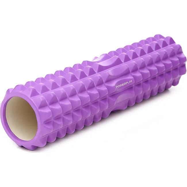 Массажный ролик (роллер) PowerPlay 4406 EVA Massage Roller Фиолетовый (45x12см.)