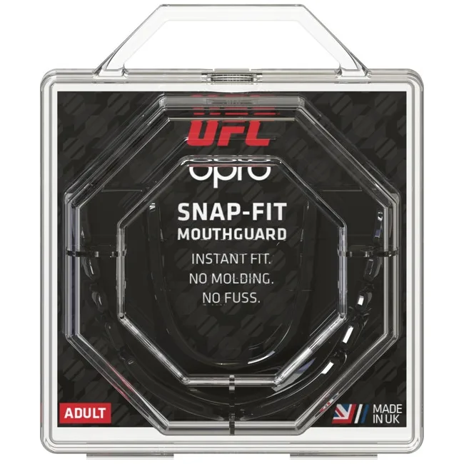 Боксерская капа OPRO Snap-Fit UFC взрослая (возраст 11+) Black (ufc.002257001)