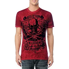 Двусторонняя футболка AFFLICTION Cetina Slub Tee