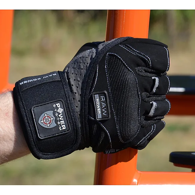 Фитнес перчатки POWER SYSTEM PS-2850 Raw Power Black/Grey