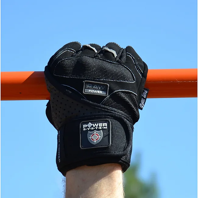 Фитнес перчатки POWER SYSTEM PS-2850 Raw Power Black/Grey