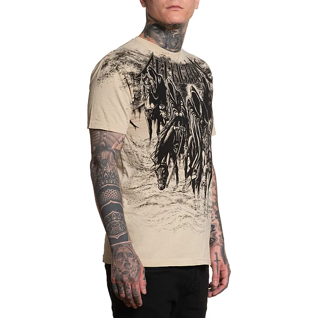 Футболка мужская AFFLICTION Black Night Tee Sand