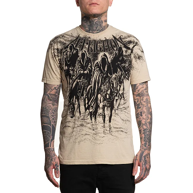 Футболка мужская AFFLICTION Black Night Tee Sand