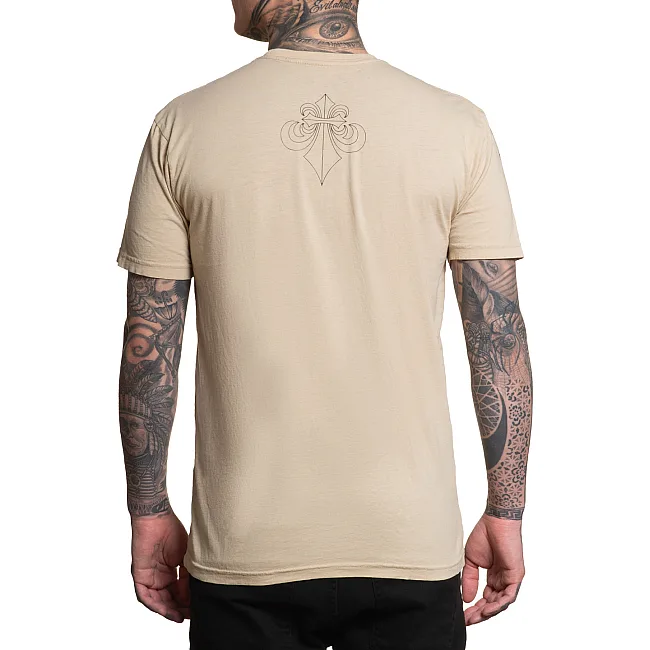 Футболка мужская AFFLICTION Black Night Tee Sand
