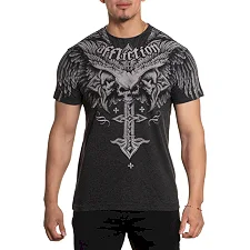 Футболка мужская AFFLICTION Death Eyes Tee Black