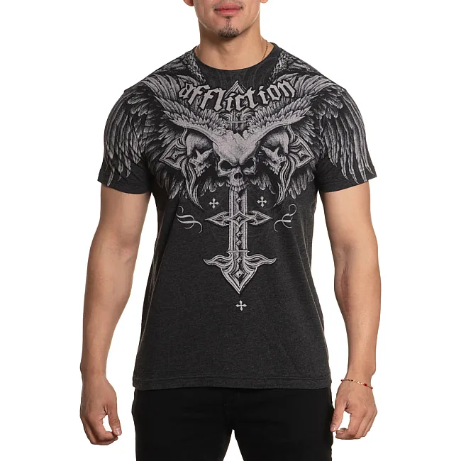 Футболка мужская AFFLICTION Death Eyes Tee Black