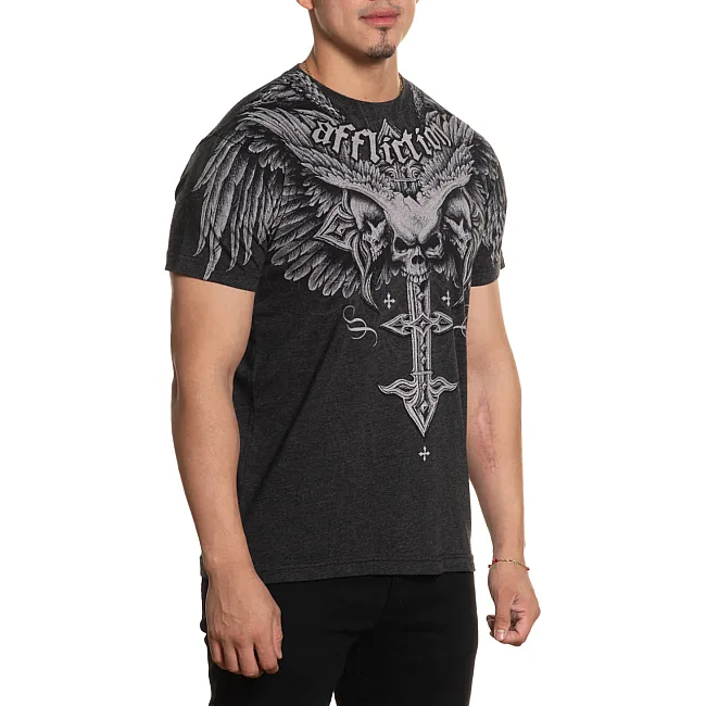 Футболка мужская AFFLICTION Death Eyes Tee Black