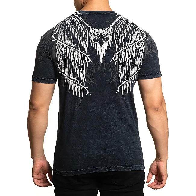 Футболка мужская AFFLICTION Protector Black Lava Wash