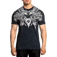 Футболка мужская AFFLICTION Protector Black Lava Wash