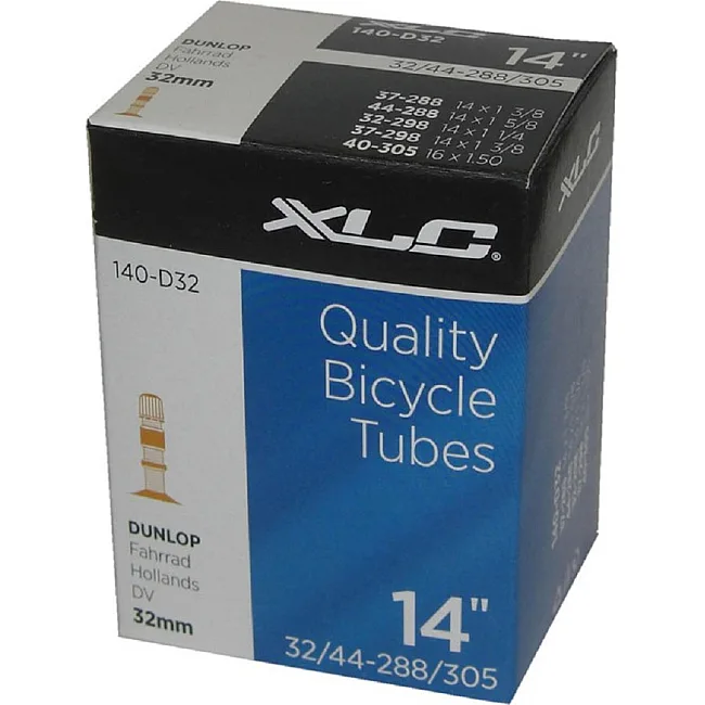 Камера для велосипеда XLC, 14" x1 3/8 (37/44-288/305) AV32мм
