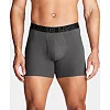 Мужские трусы UNDER ARMOUR Performance Cotton 6 3 Pack Castlerock Full Heather Red Steel