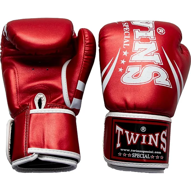 Перчатки для бокса TWINS Fancy FBGDM3-TW6 Metallic Red