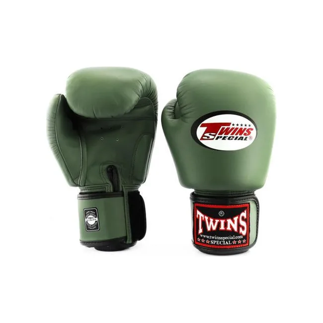 Перчатки для бокса TWINS Velcro BGVL3 Olive