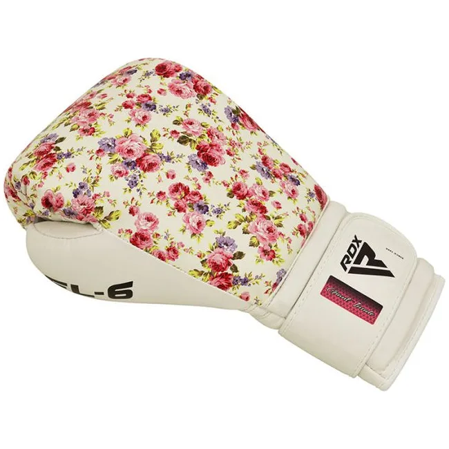 Рукавички жіночі для боксу RDX FL5 Floral White