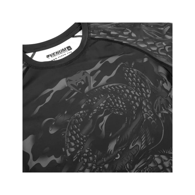 Рашгард VENUM Dragons Flight Short Sleeves Black Black
