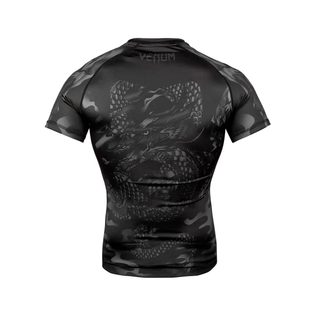 Рашгард VENUM Dragons Flight Short Sleeves Black Black