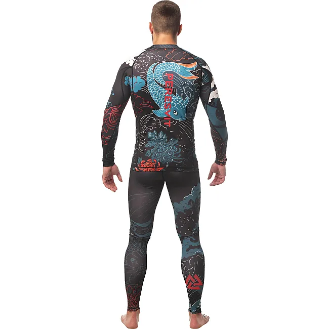 Компресійні штани PERESVIT Koi MMA Leggins Blue Orange Red