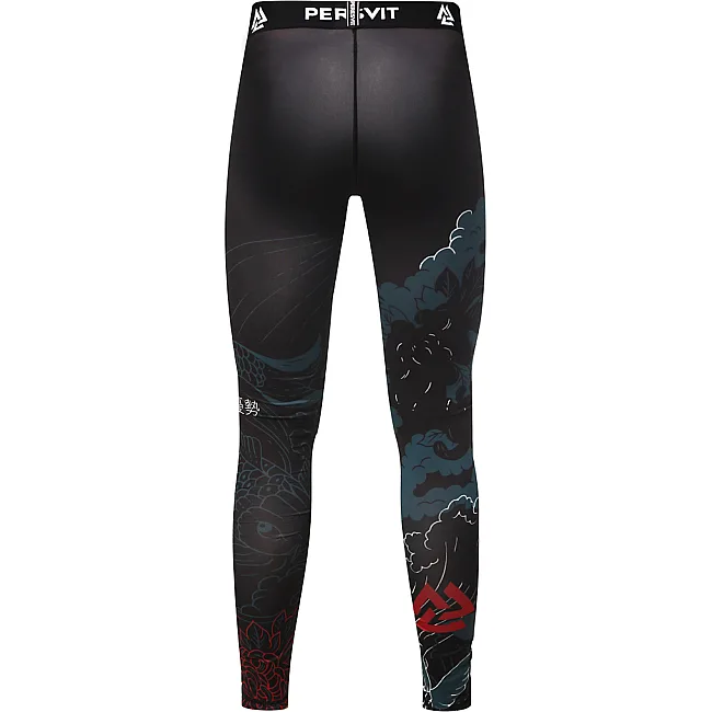 Компресійні штани PERESVIT Koi MMA Leggins Blue Orange Red