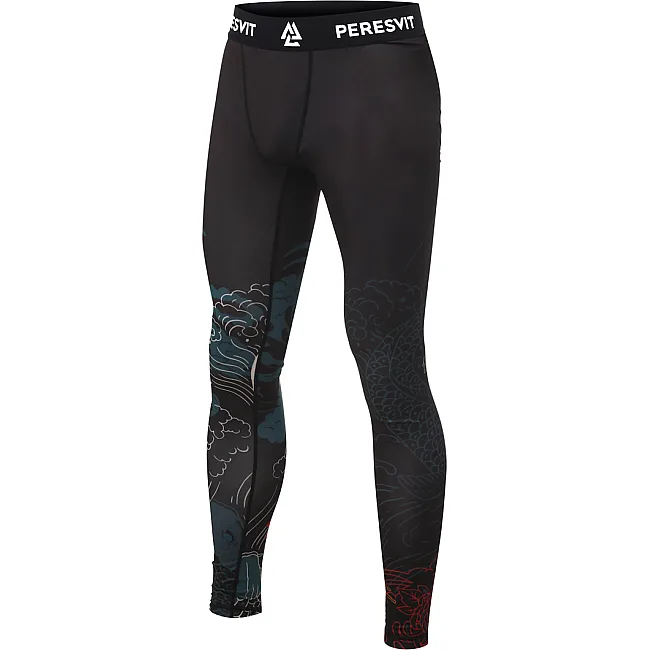 Компресійні штани PERESVIT Koi MMA Leggins Blue Orange Red