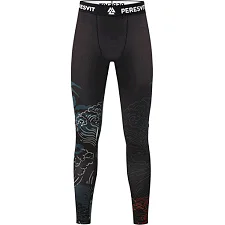 Штаны компрессионные PERESVIT Koi MMA Leggins Blue Orange Red
