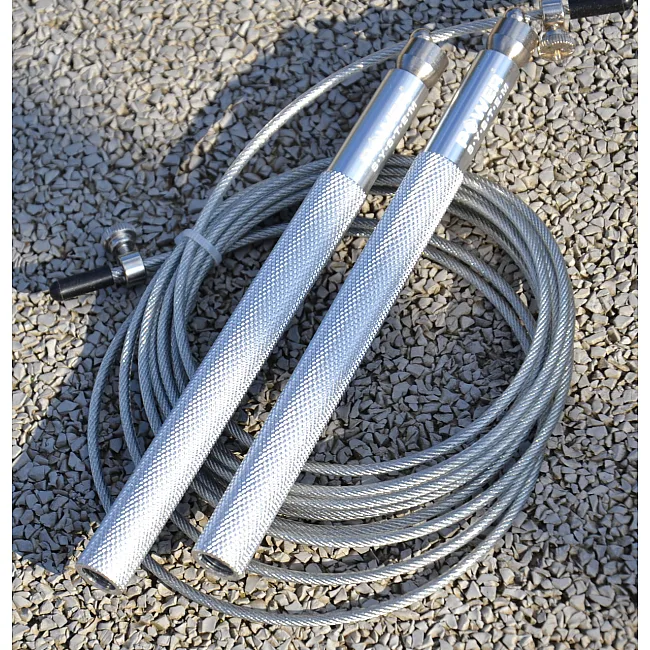 Скоростная скакалка POWER SYSTEM PS-4064 Ultra Silver (2,75м)