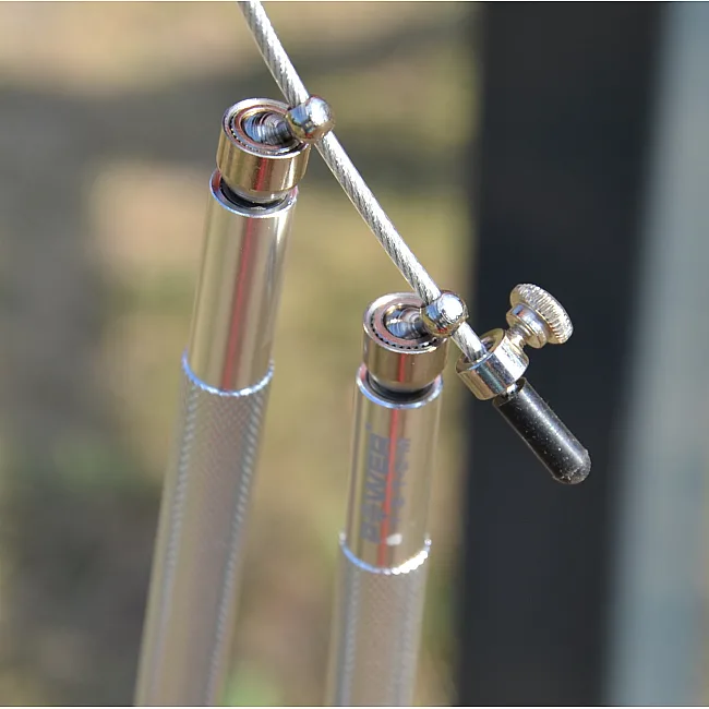 Скоростная скакалка POWER SYSTEM PS-4064 Ultra Silver (2,75м)