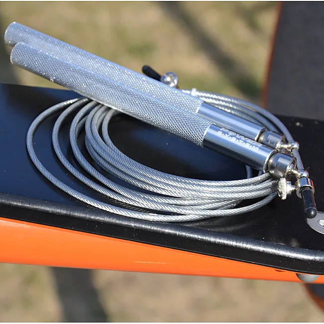 Скоростная скакалка POWER SYSTEM PS-4064 Ultra Silver (2,75м)