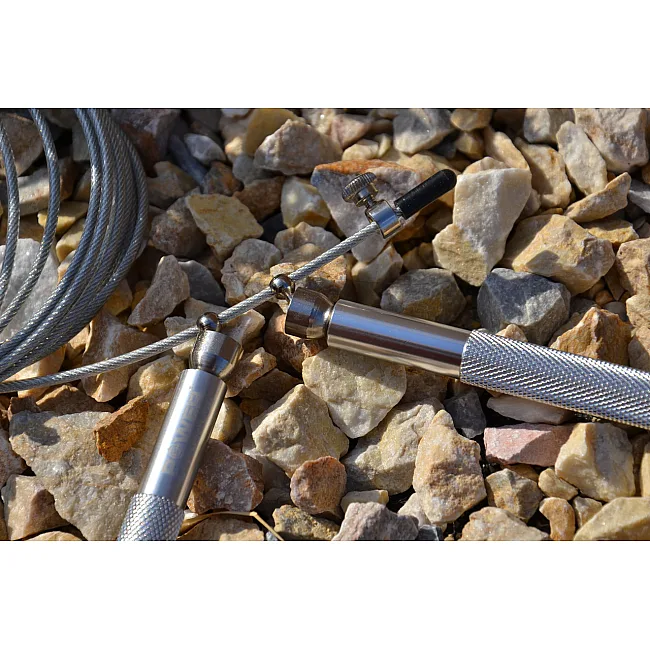 Скоростная скакалка POWER SYSTEM PS-4064 Ultra Silver (2,75м)