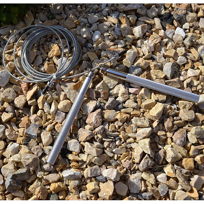 Скоростная скакалка POWER SYSTEM PS-4064 Ultra Silver (2,75м)