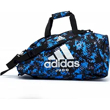 Сумка-рюкзак зі срібним логотипом Adidas Judo (синій камуфляж, ADIACC058J)