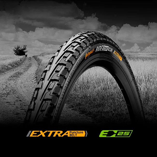 Велопокрышка CONTINENTAL Ride Tour, 28" | 700 x 47C (45C) | 28 x 1.75, черная, не складная
